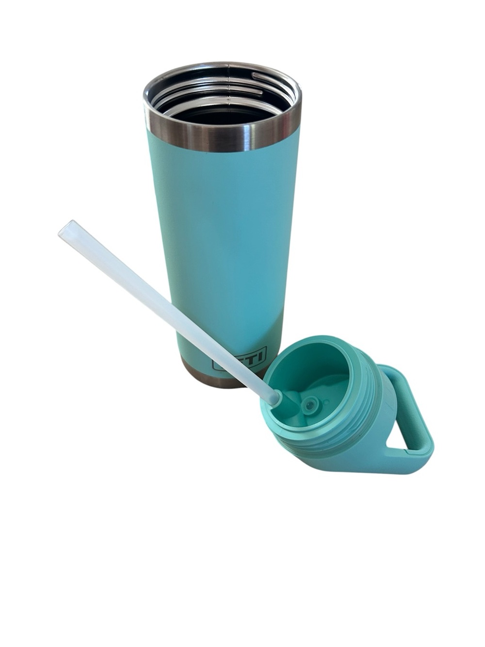 Teal YETI Insulated Tumbler with Straw